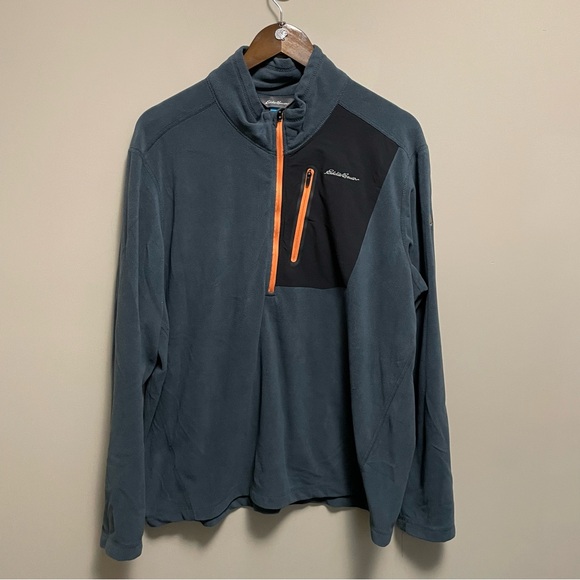 Eddie Bauer Other - Eddie Bauer Grey Fleece 1/4 Zip Pullover Men’s XL